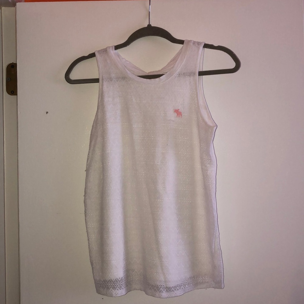 white tank top with laces